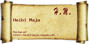 Heibl Maja névjegykártya
